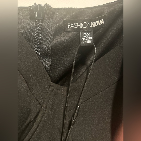 Fashion Nova Black Feathered Tulle Dress - Picture 7 of 9